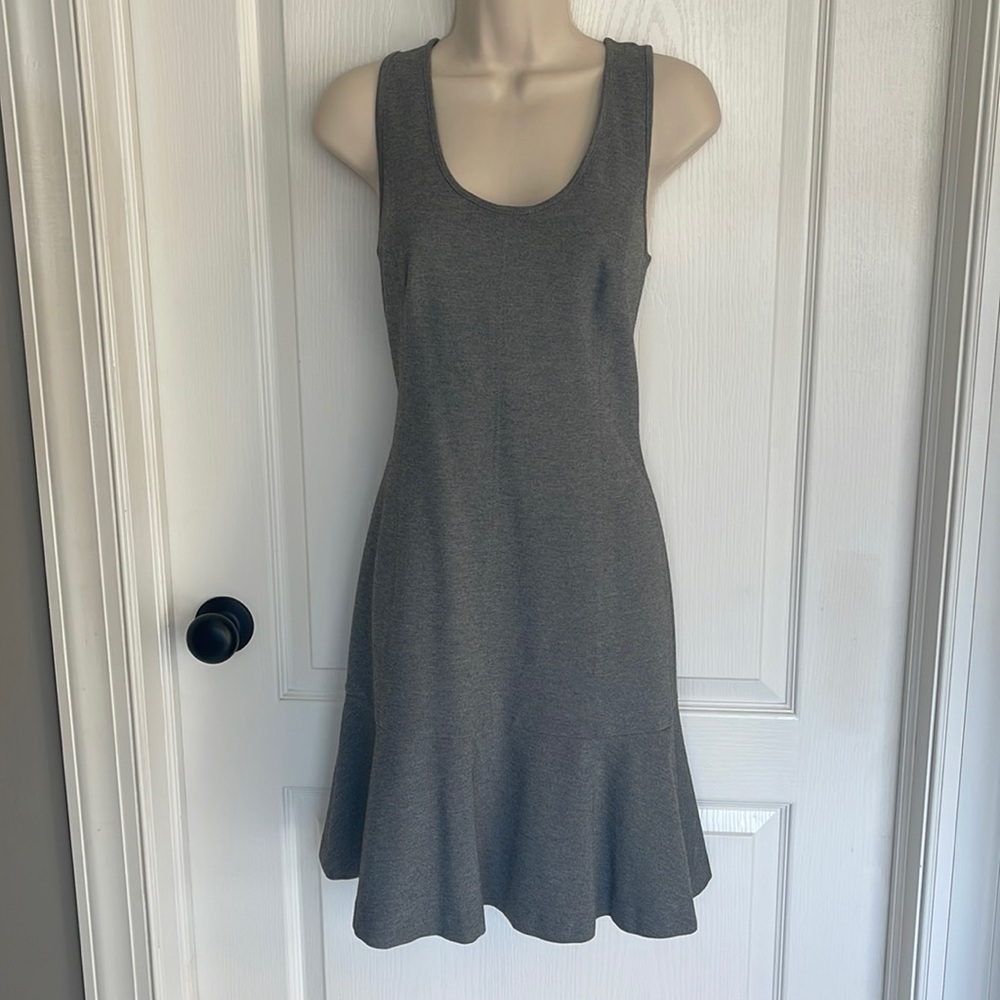 Banana Republic racer back knit flounce dress-6